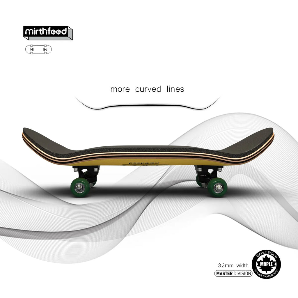 Wooden Professional Finger Skateboard DIY Toy Skateboard Park Technology Parts Deck Special Effects Metal Bracket Bearings Wheel