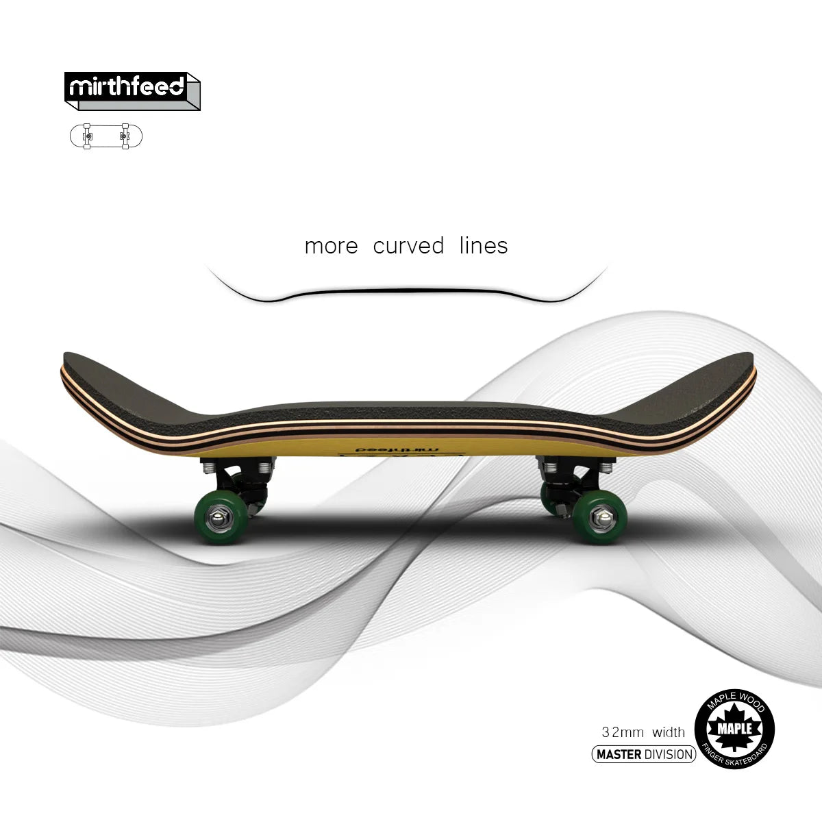 Wooden Professional Finger Skateboard DIY Toy Skateboard Park Technology Parts Deck Special Effects Metal Bracket Bearings Wheel