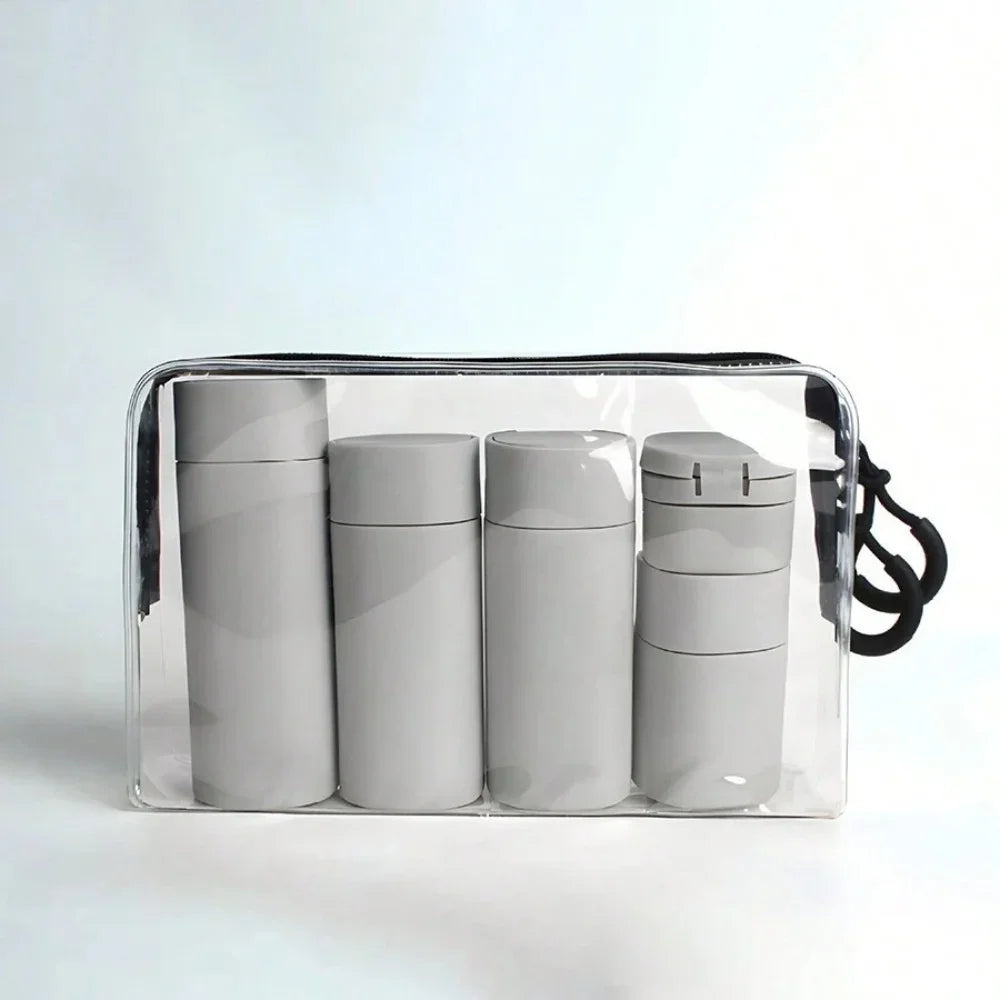Travel Cream Dispenser Bottles Set Travel Bottles Toiletry Containers Set TSA Approved Travel Essentials