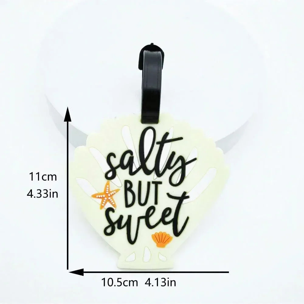 Cartoon Fruit Style Pattern Information Anti-Lost Suitcase Name Id Tags  Silicone Luggage Tag Travel Case Identification Label
