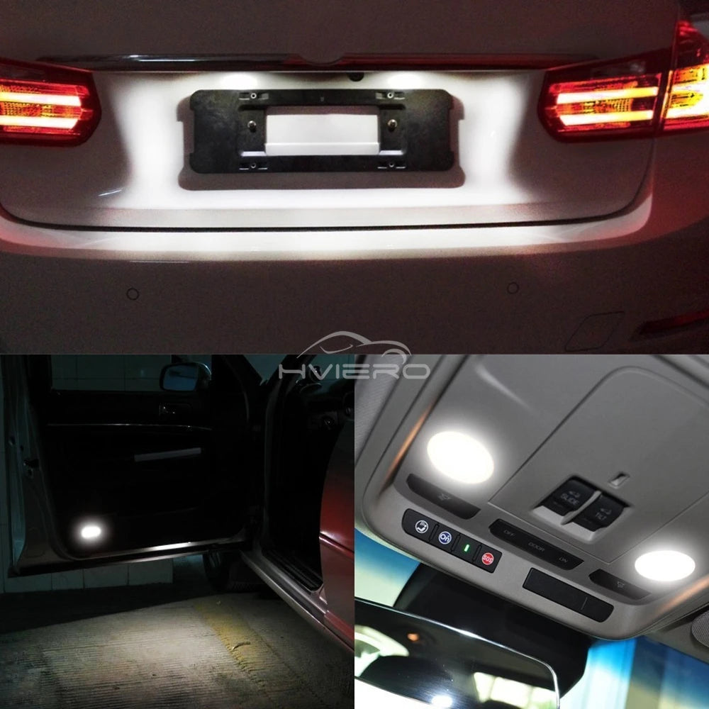 2/4/10/20pcs Car Led Light W5W 194 12V Canbus Auto T10 COB Accessories Interior Bulb Backup Brake Parking Turn Signal Trunk Lamp
