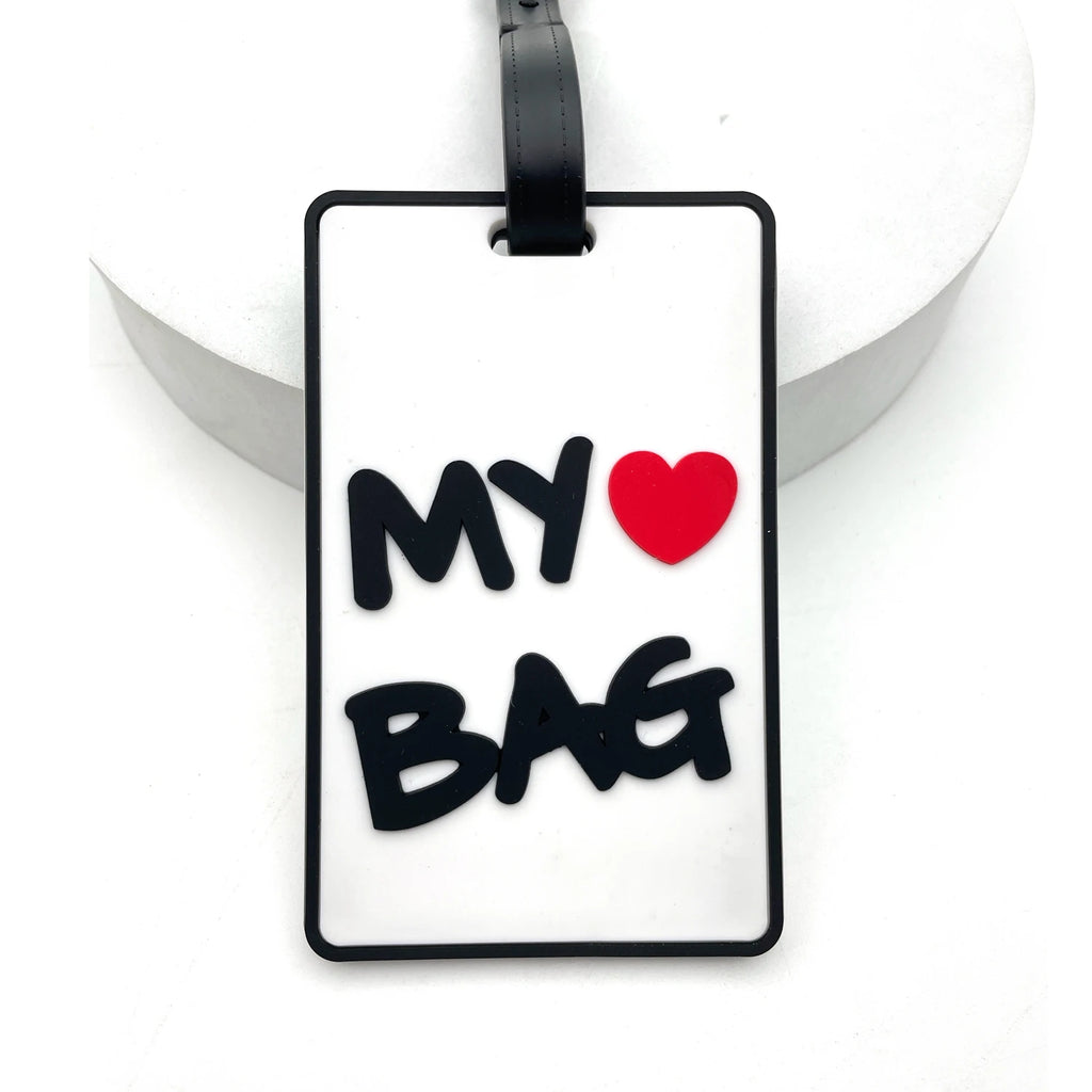 1PC/2pcs/4pcs Luggage Tag Creative Cartoon Suitcase Fashion Style Silicon Luggage Name ID Address Label Portable Travel  Label