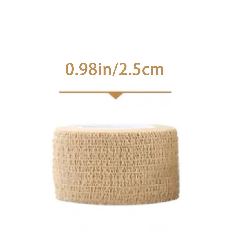 1-10 Rolls Elastic Breathable Medical Adhesive Bandage Self Adhesive Tape Beige Wrap For Wrist Ankle Finger Sports First Aid