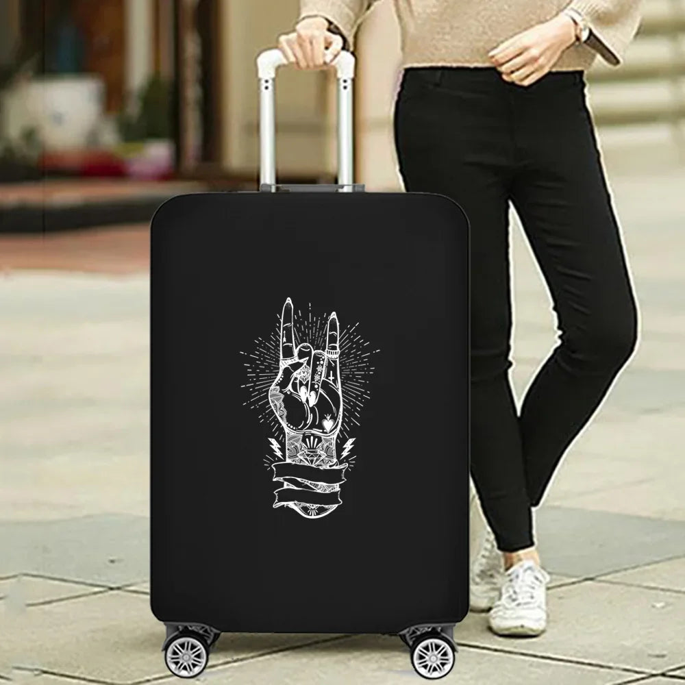 Fashion Travel Essentials Suitcase Cover Funny Print for 18-32 Inch Traveling Accessories Bag Trolley Luggage Protective Case