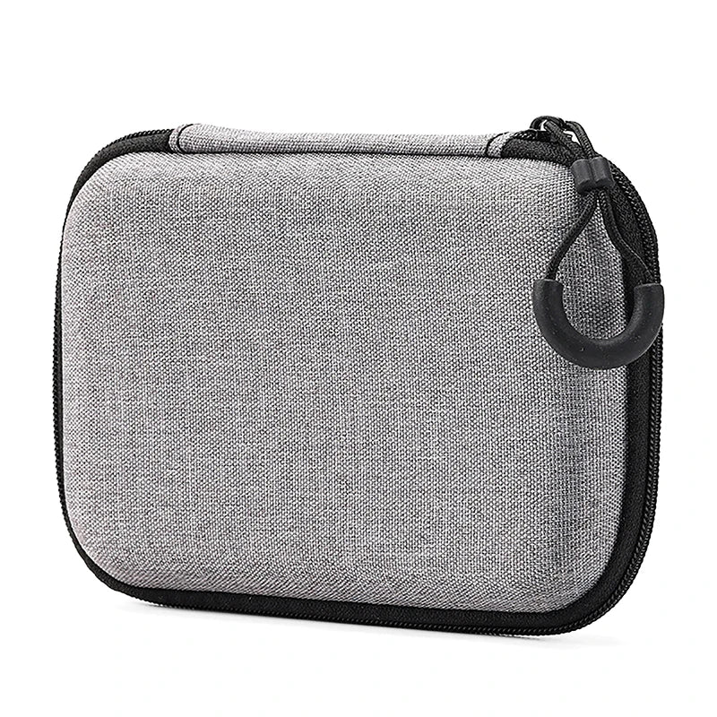 1Pc Portable Shockproof Headphone Case Earphone Bag Headset Storage Bag Hard Shell Earphone Accessories Memory Card USB Cable