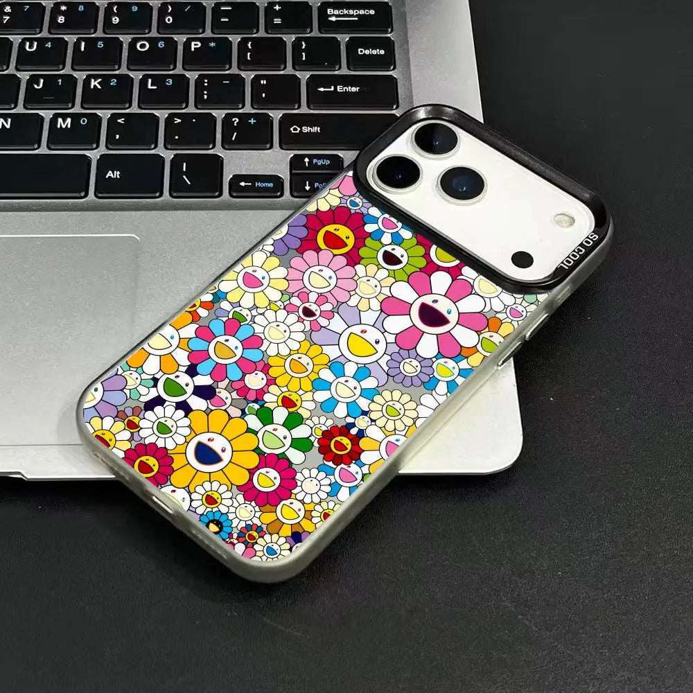 T-TakaShis M-MuraKAmis Phone Case For iPhone 17 16 15 14 13 12 11 Pro Max Air Matte Laser Aurora Shockproof Funda