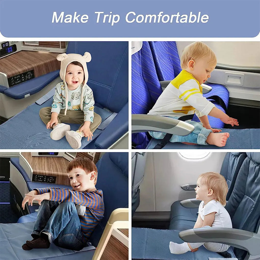 Toddler Airplane Seat Extender Portable Children Pedals Beds Foot Leg Rest Hammock Kids Travel Airplane Bed Baby Footrest Bed