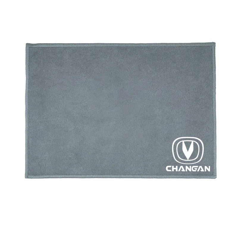 Suede Fleece Microfiber Towel Car Logo Cleaning Rag Cloth For Changan CS35 CX70 CS85 CS55 CS75 CS15 Alsvin Hunter CS95 2021 Yuex