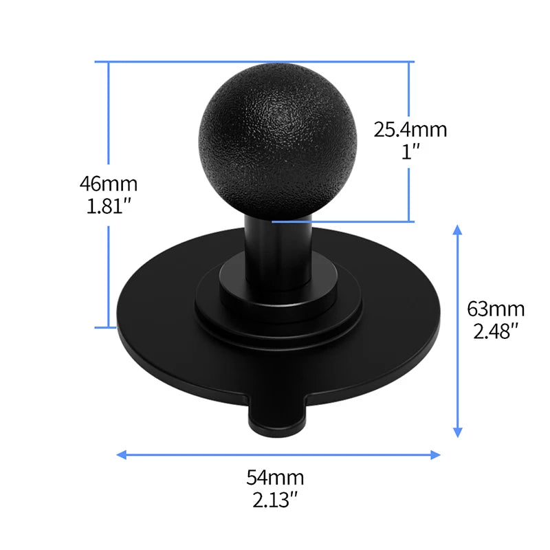 Strong Adhesive Sticker 1/4 Screw Mount Car Dashboard Adhesive Tape Phone Holder for Gopro Insta360 osmo 360 Action Stand Base