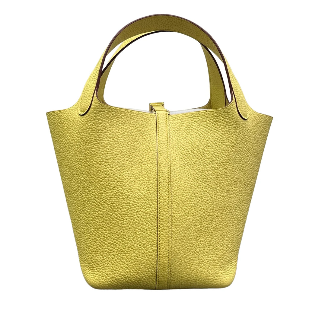 Mendy 22 CM Large size Top Quality Bucket Bags Women's Bag Lady Luxury Designer High End Bag TC Cowhide Golden Sliver