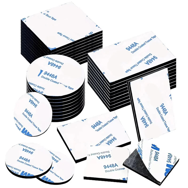 60Pcs Mixed EVA Double Sided Tape Strong Foam Adhesive Stickers No Trace Mounting Pads For Wall Photo Frame Home Office Supplies