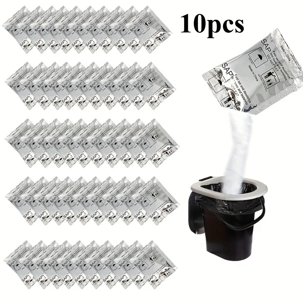 10/20pcs Outdoor Camping Toilet Urine Solidification Deodorizer Car Folding Toilet Water Absorption Coagulation Urine Deodorizer