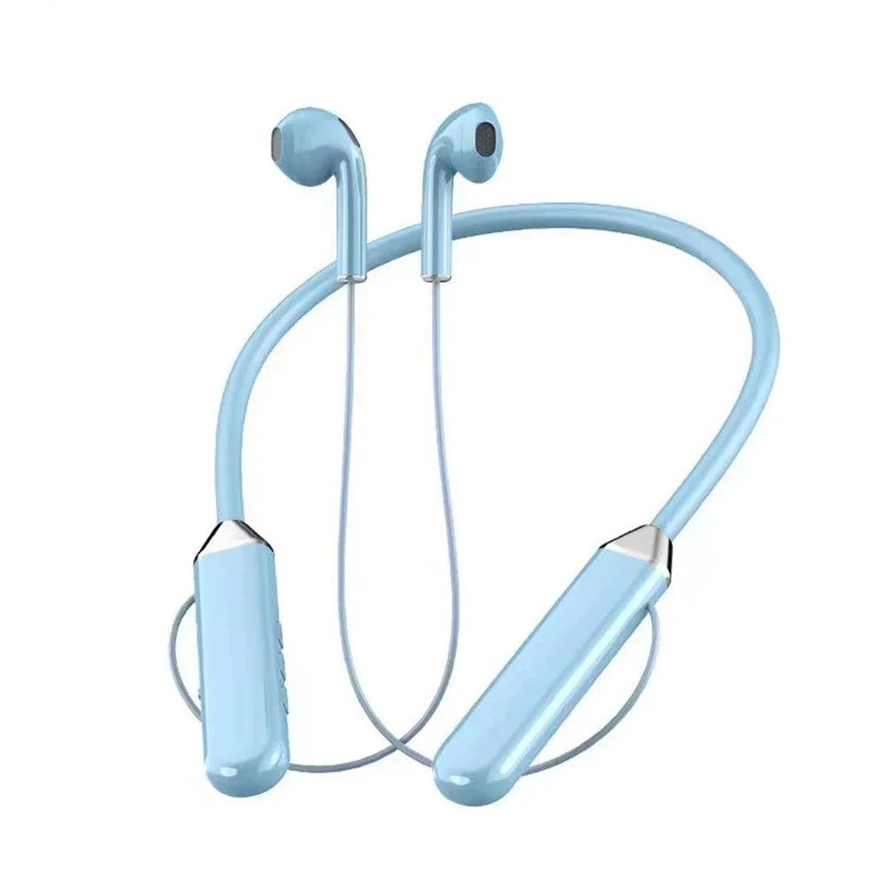 Neckband 5.2 Bluetooth Headphones Extra Long Standby Stereo Noise Reduction Earplug Sports Headphones With Digital Display