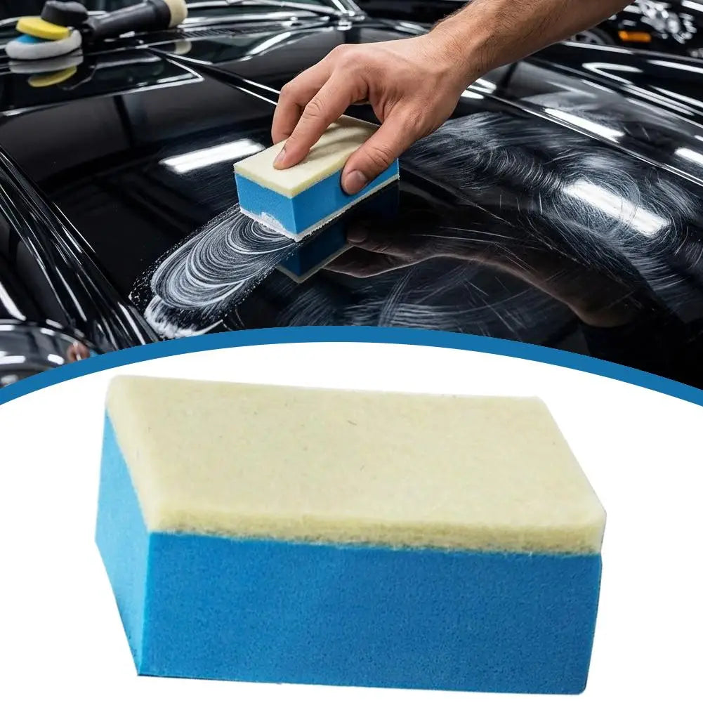 Car Glass Oil Film Remover Sponge Auto Window Polish Pad Degreasing Cleaning Wipe Wool Felt Waxing Sponge Brush Tool Accessories
