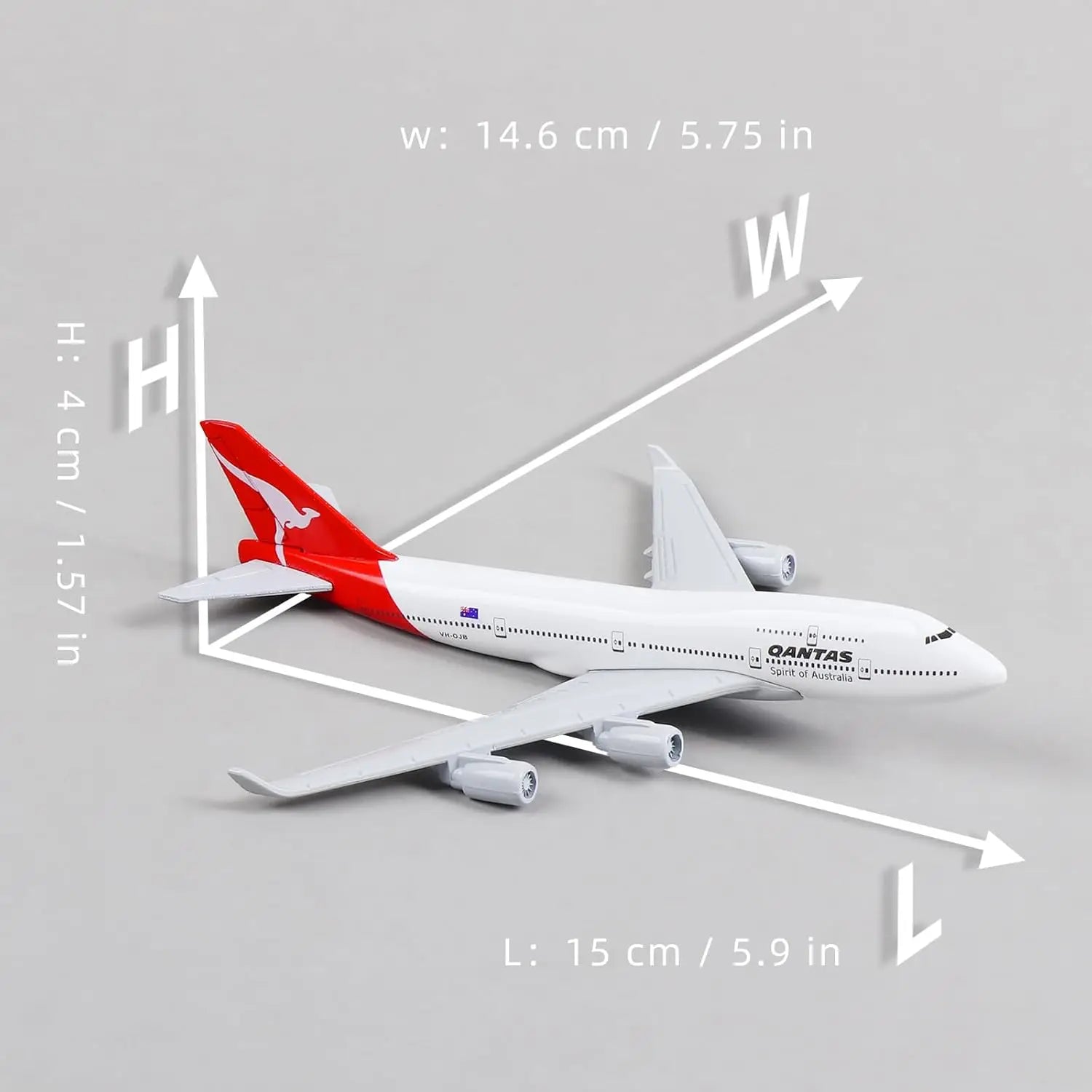 16cm 1/400 Australia A380 Diecast Metal Airplane Model Alloy Collectible Display Toy Airplane Model Collection Kids Children