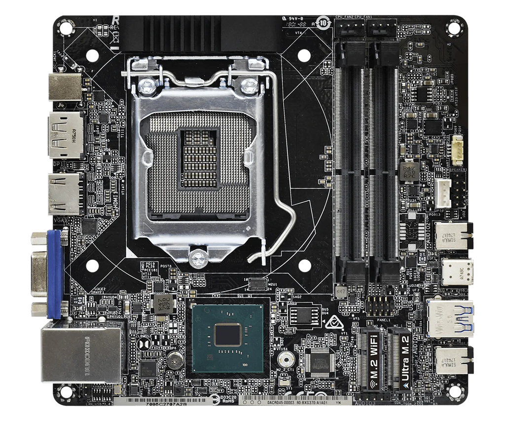 ASROCK H310M-STX Motherboard Intel H310 LGA 1151 DDR4 Mini-STX M.2 Support Core I5-9400 Core I5-9600 Core I3-8300 CPU
