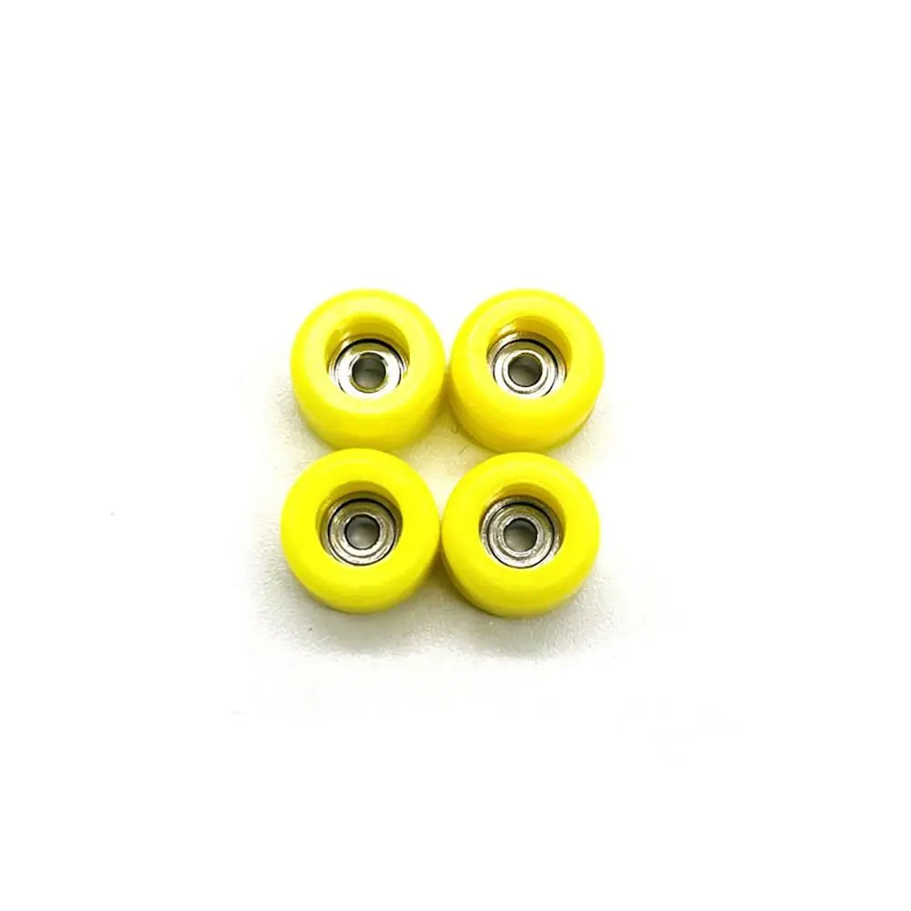 4Pcs Durable Professional Bearing Wheel Urethane PU Metal Fingerboard Wheels Mini CNC Finger Skate Board Accessory