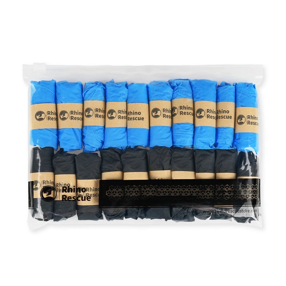 Rhino Rescue Gloves-Powder Free, Latex Free & Rubber Free - Single Use Non-Sterile Protective Gloves