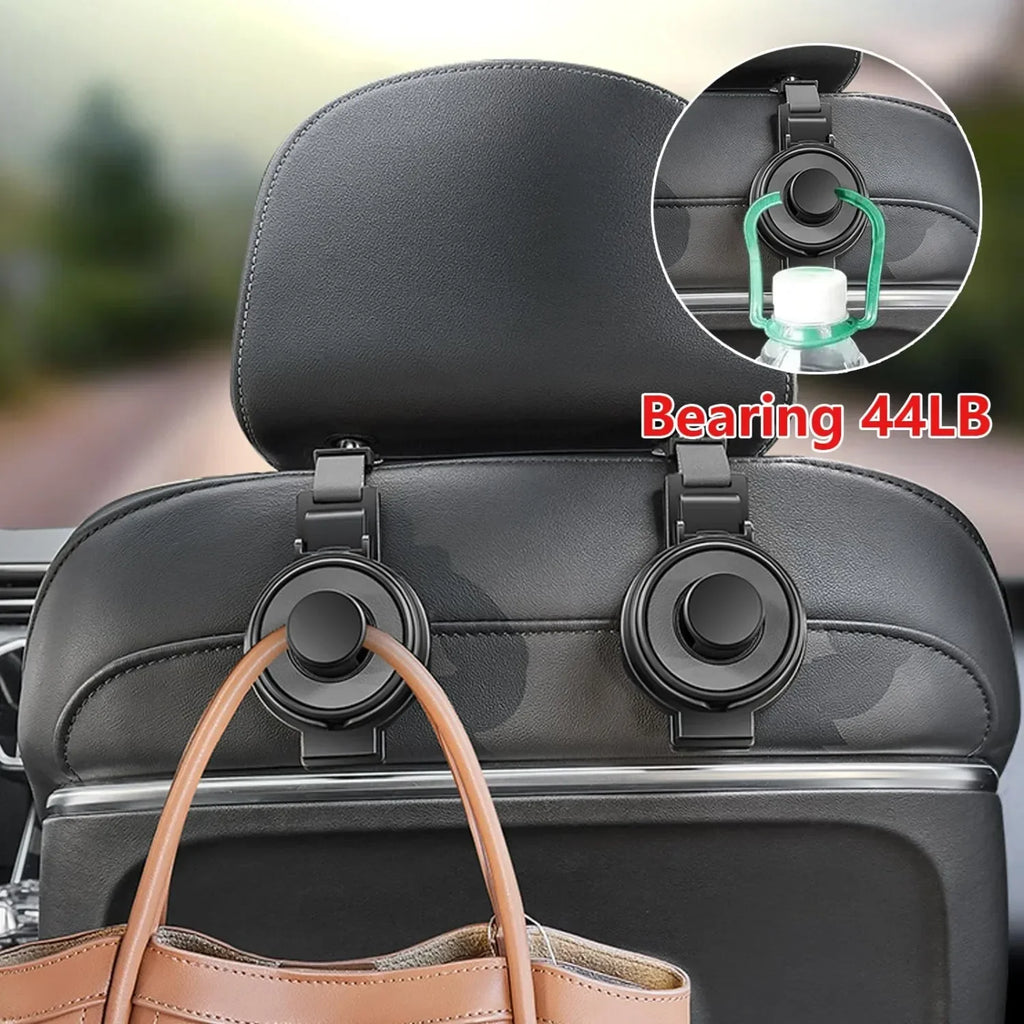 3-in-1 Cup Holder Cell Phone Holder Bag Hook for Car Seat Multifunctional Seat Back Organizer Storage Car Headrest Clip Hook