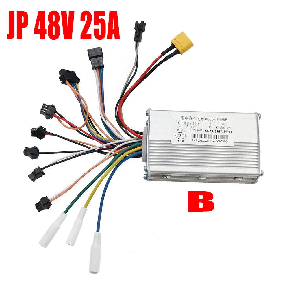 48V25A 52V25A 60V25A JP Ebike Electric Bicycle Scooter Controller Dual Drive LCD Display Brushless DC Dual Drive Controller