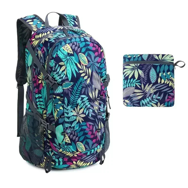40L Outdoor Foldable Backpack Ultralight Waterproof Soft Camping Shoulder Pack Climbing Travel Mountaineering Camping Hiking Bag