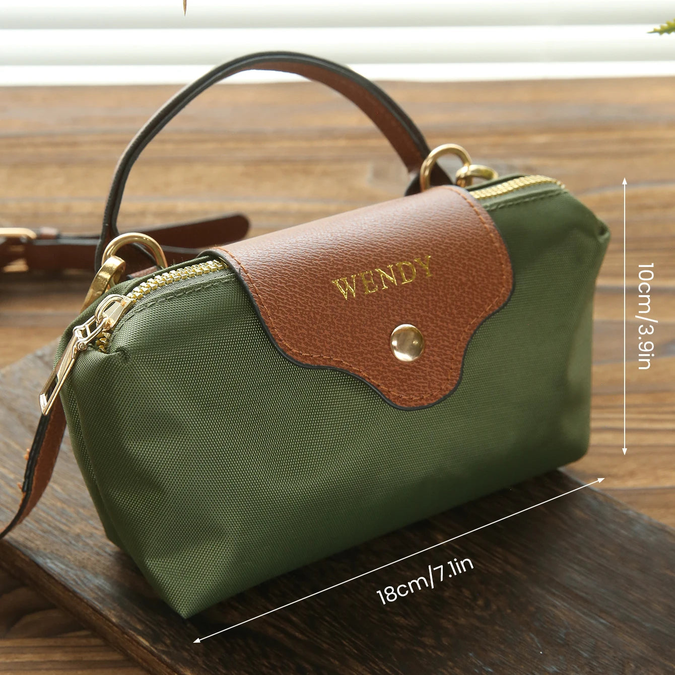 Custom Name Mini Crossbody Bags for Women Customized Handbags Chic Lightweight Purses with Adjustable Strap