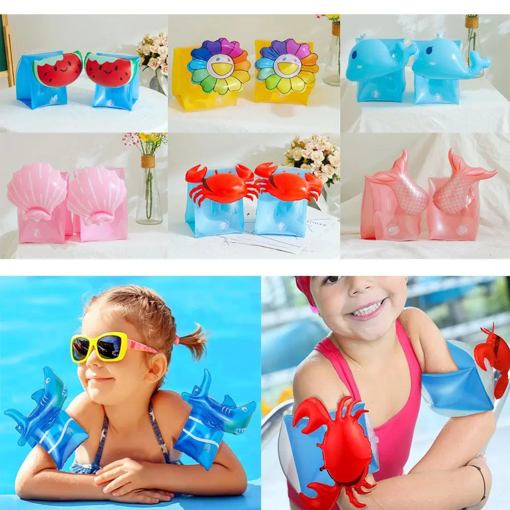 Swimming Circle Children Arm Swimming Ring Swimming Arm Ring Swim Pool Floating Inflatable  Floats Hand Safety Float