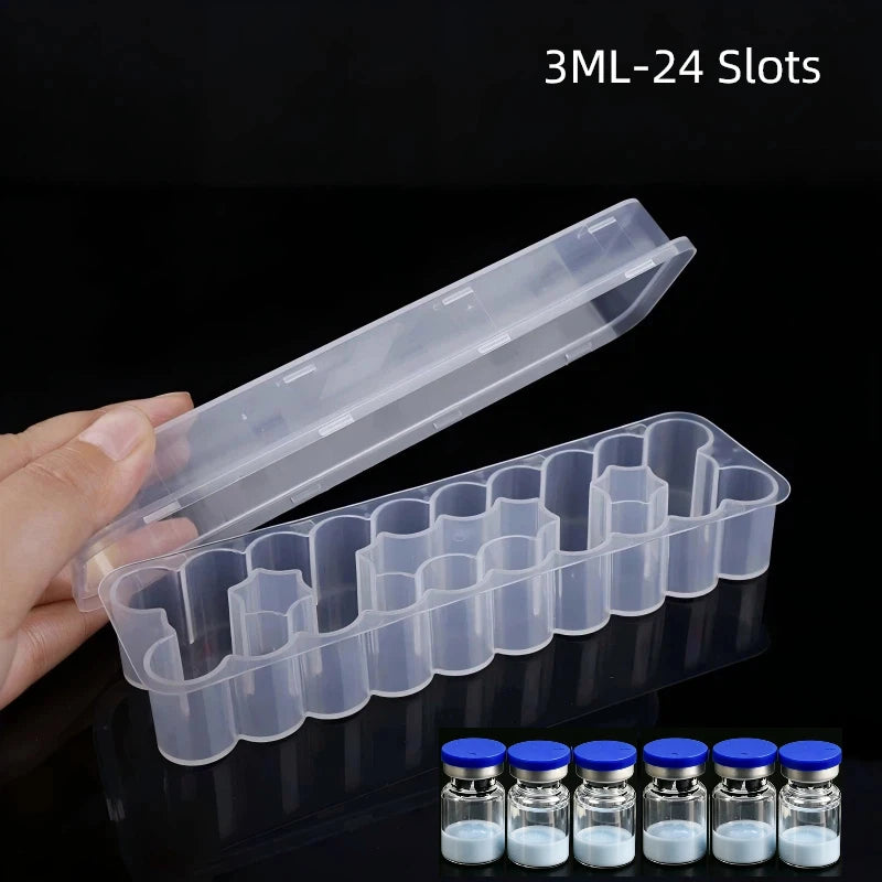 3ML Vial Peptide Storage Case Vial Peptide Storage Box Clear Freezer Vial Peptide Storage Case 3ML Vial Peptide Container Boxes