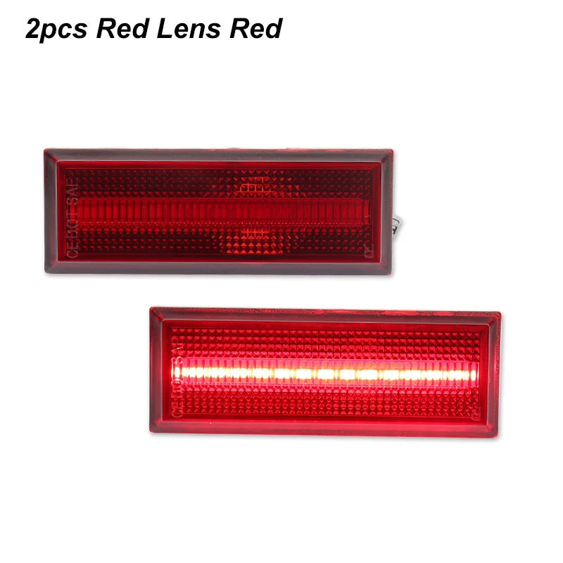 iJDM For 1981-1988 Oldsmobile Cutlass 442 Front & Rear LED Side Marker Light Fender Lamp Assembly Parking/Driving/Turn Signal