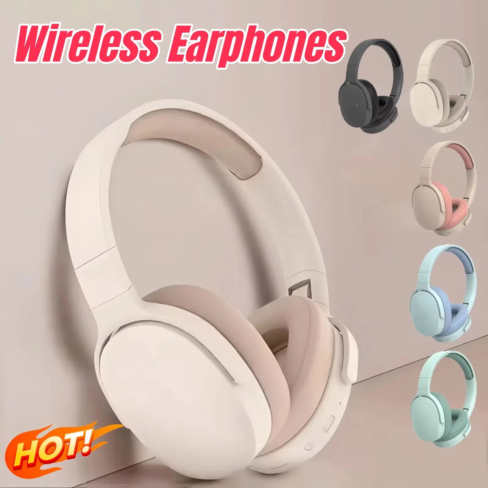 New P2961 Wireless Headphones Bluetooth Foldable 9d Hifi Stereo Sound Headset Long Battery Life Heavy Bass Earphone 2026