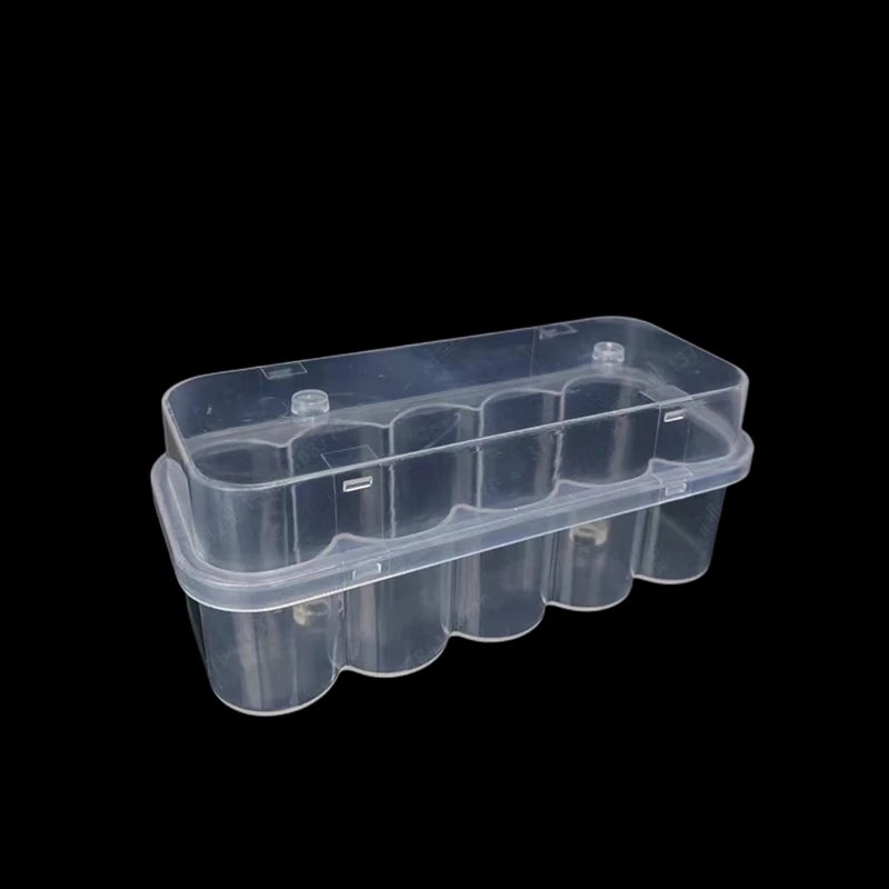3ML 2Slot Peptide Storage Case Clear Vial Peptide Storage Boxes Transparent Refrigerator Stackable Freezer Tube Bottles