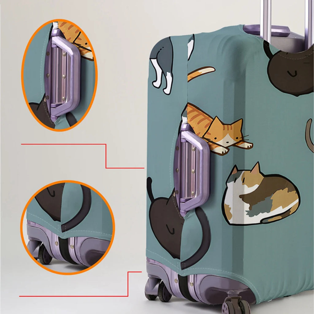 Luggage Cover Protector Elastic Waterproof Dustproof For 18-32 Inch Suitcase Travel Accessories
