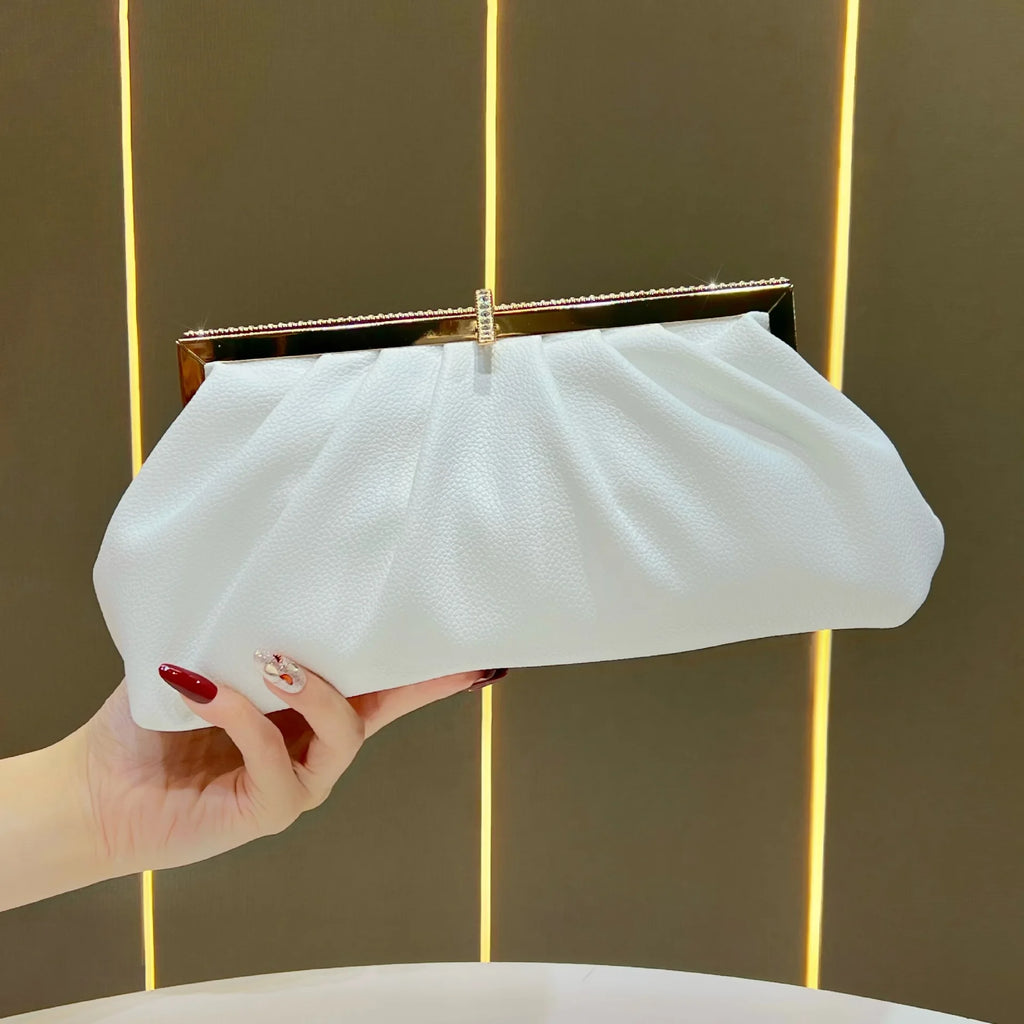 New clutch Celebrity diamond-encrusted dinner  Fashion versatile messenger  Women's bag Elegant women's handbag