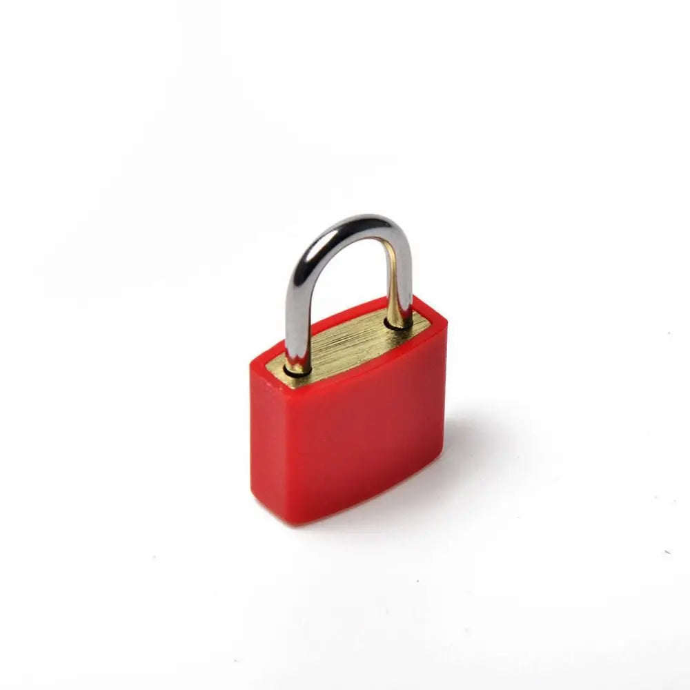 Small Mini Travel Supplies Home Ornament Suitcase Padlock Strong Steel Cabinet Door Bookbag Small Luggage Lock with 2 Keys