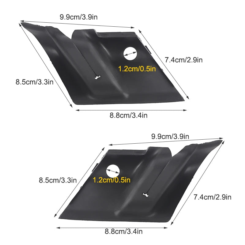 2Pcs RV Front Windshield Wiper Cowl End Panel Cover Trim For Ford Transit Mk7 2006-2013 1433665 Car Windshield Wiper Parts