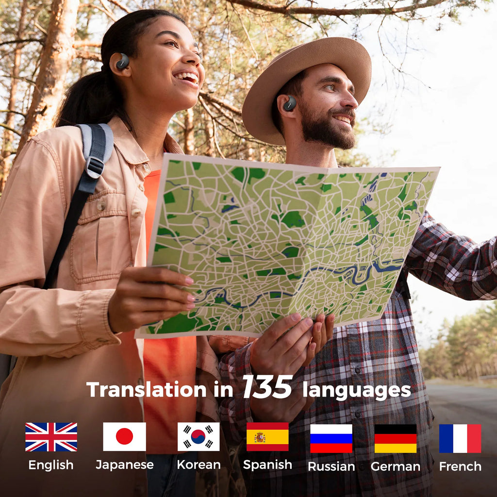 Translator MINISO X15Pro 5.4 Bluetooth Headset Translation Earphones Wireless Headphones Office Travel,ASMR Headset APP