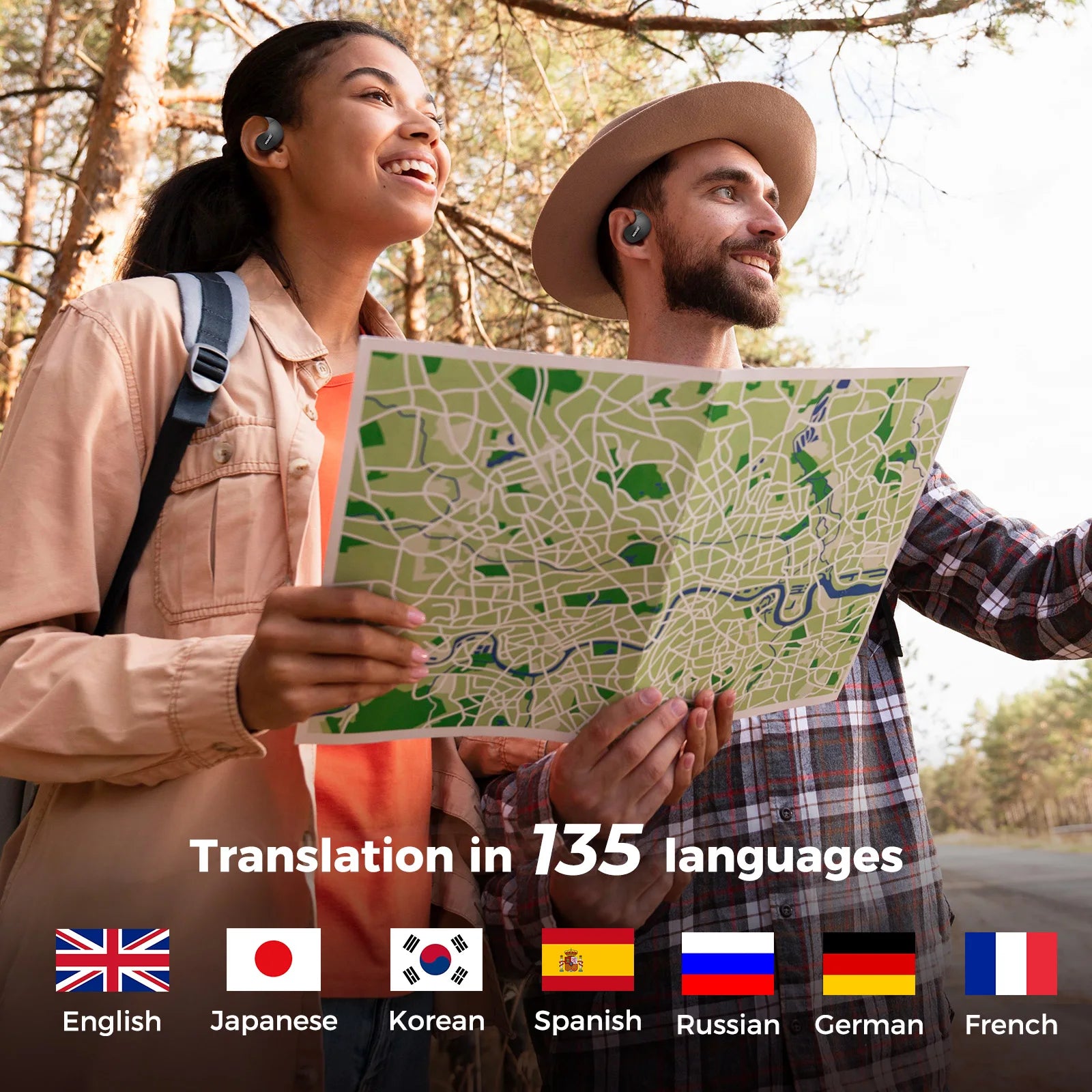 Translator MINISO X15Pro 5.4 Bluetooth Headset Translation Earphones Wireless Headphones Office Travel,ASMR Headset APP