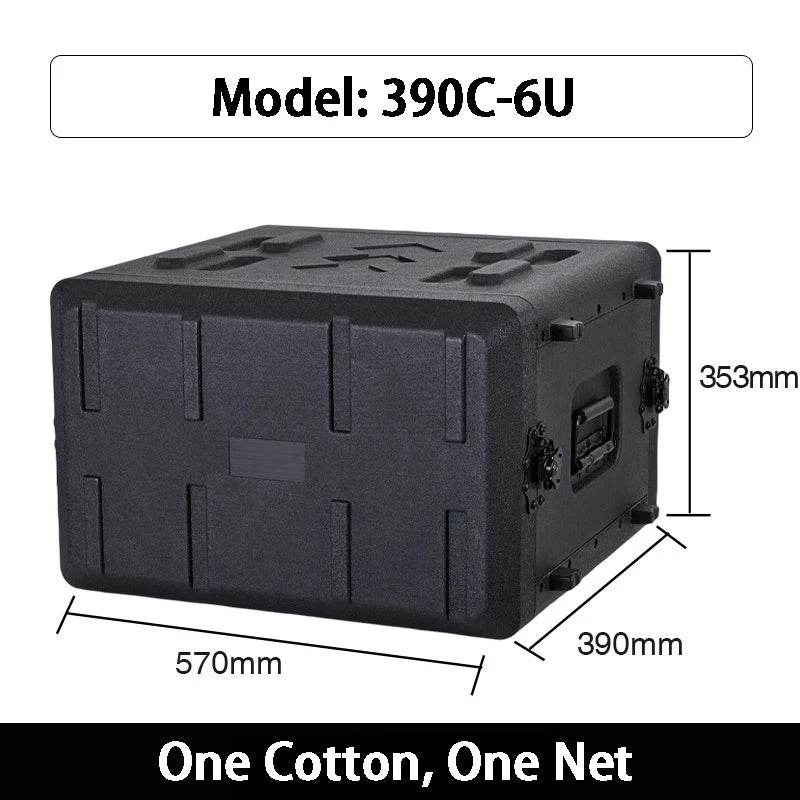 2U Wireless Microphone Box PE Plastic Receiver Box 3U Digital Power Amplifier Sequencer Boxes Portable Safety Protection Boxes