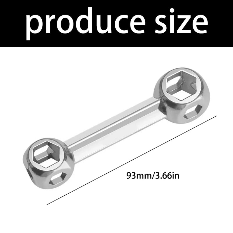Multi-Purpose 10-in-1 Portable Hex Wrench Set, Mini Hexagonal Repair Tool for Bicycle and General Hardware Screw Work