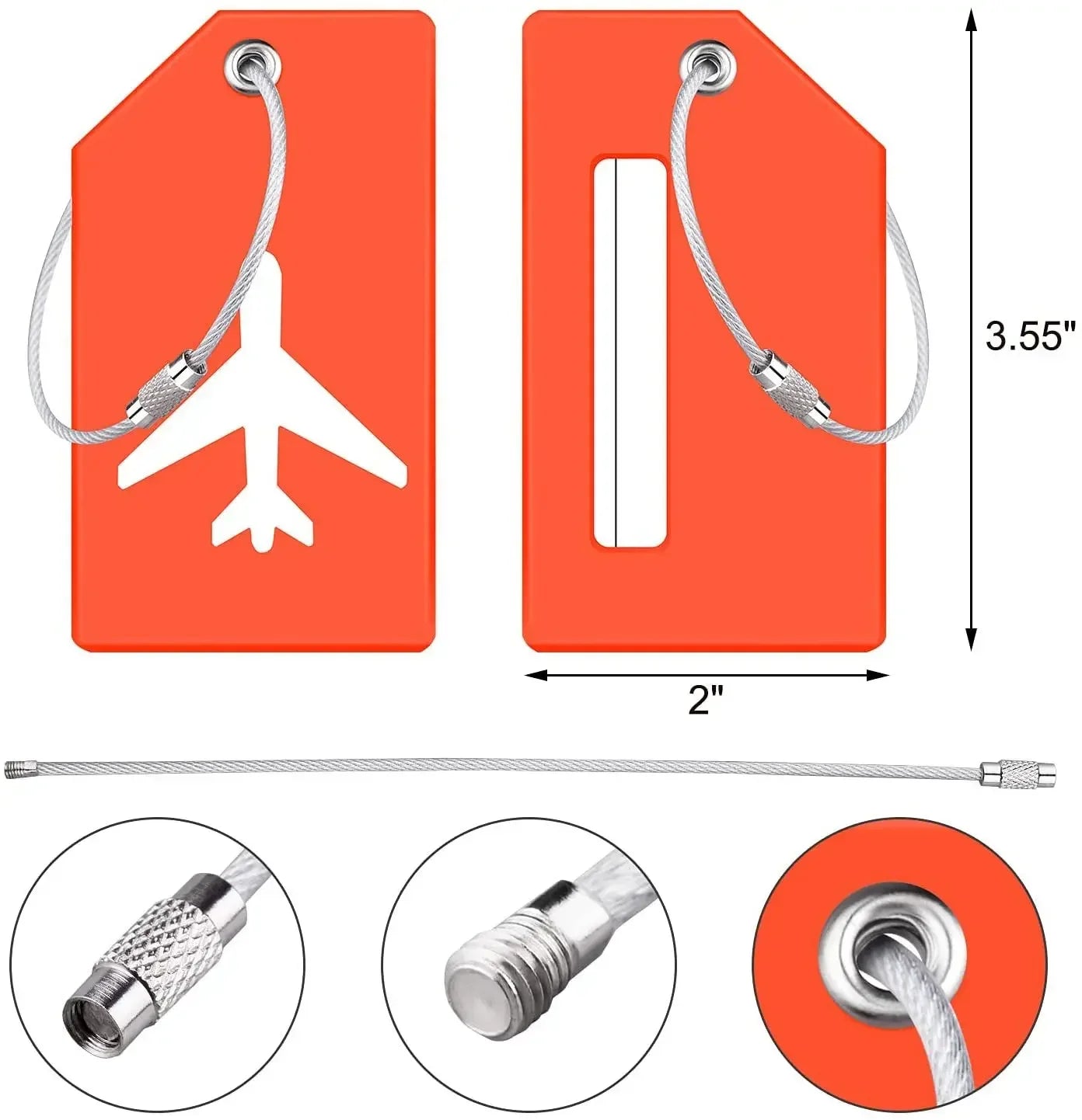 1pcs Silicone Luggage Tags Fashion Solid Color Luggage Tag Baggage Name Tags Suitcase Address Label Holder Travel Accessories
