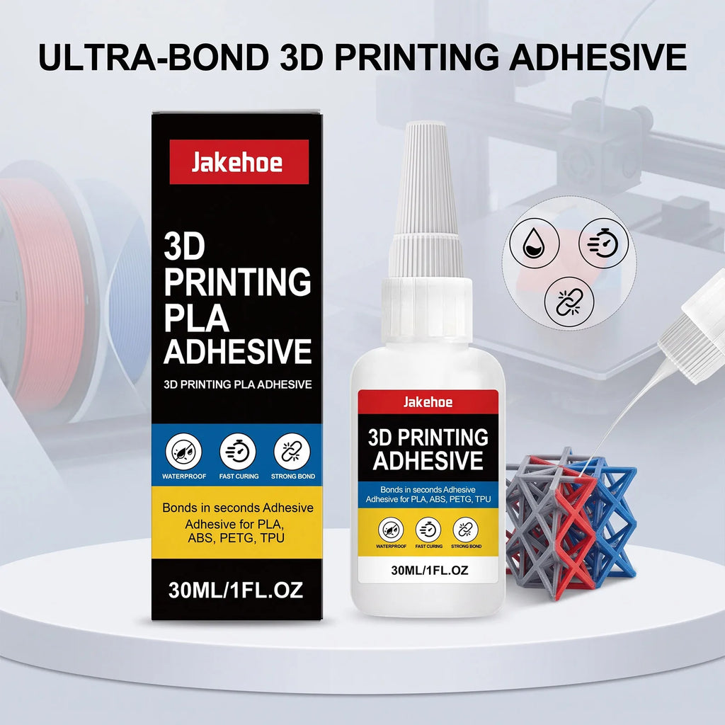 3D Printing Assembly Glue Low Odor Easy Apply Strong Bond Multi Material PLA ABS PETG Resin Model Craft Repair Adhesive