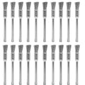 20 pcs Steel Cleaning End Brushes Pen 1/5″(5mm) x 1/8″(3mm) Wire Brush Rust Paint Removal Bits Polishing Rotary Tools