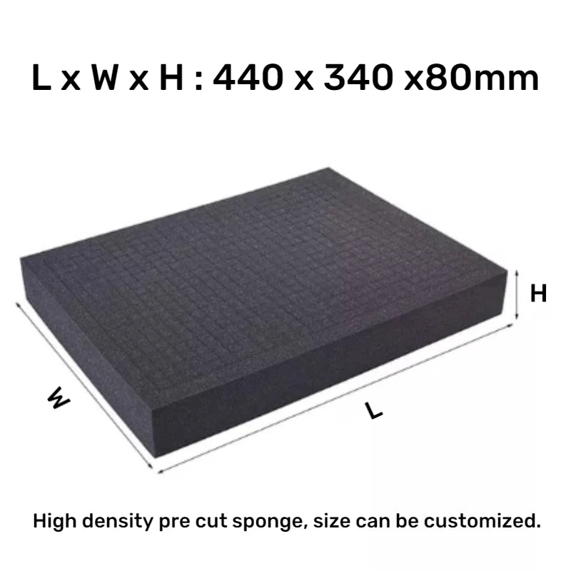 High Density Cutting Toolbox Foam Pick Pluck Foam Insert Precorted Shadow Foams For Hard Case Pre-Cut Shockproof Sponge Cushion