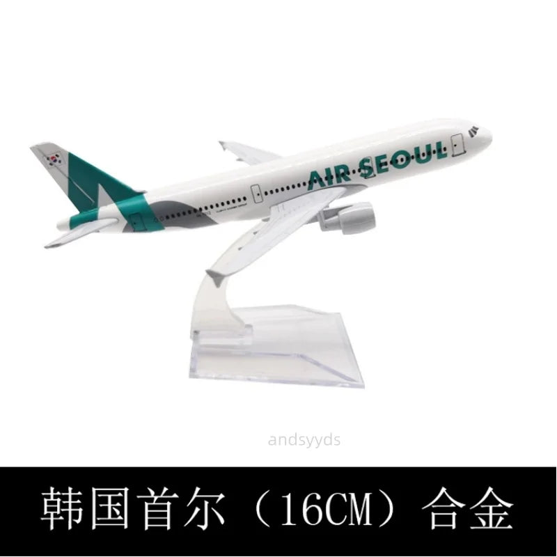 Metal Replica Aircraft Model 16CM Air Seoul Airways a320 A320 Scale 1 /400 Model Planes With Landing Gear Aviation Simulation