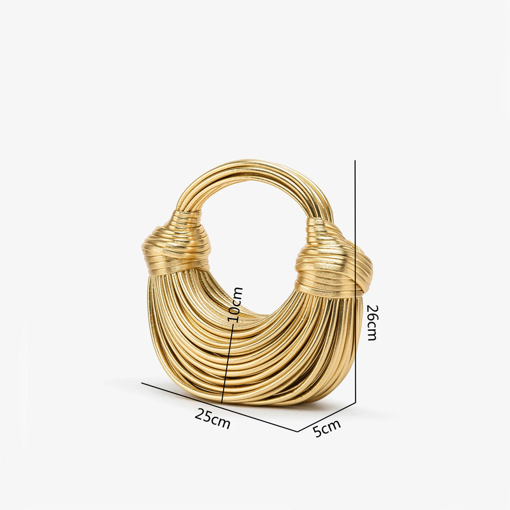 Purses and handbag Luxury Designer Brand Handwoven Shoulder Bag women's bag Wedding Silver Evening Clutch Bag Purse Bag Gold bag