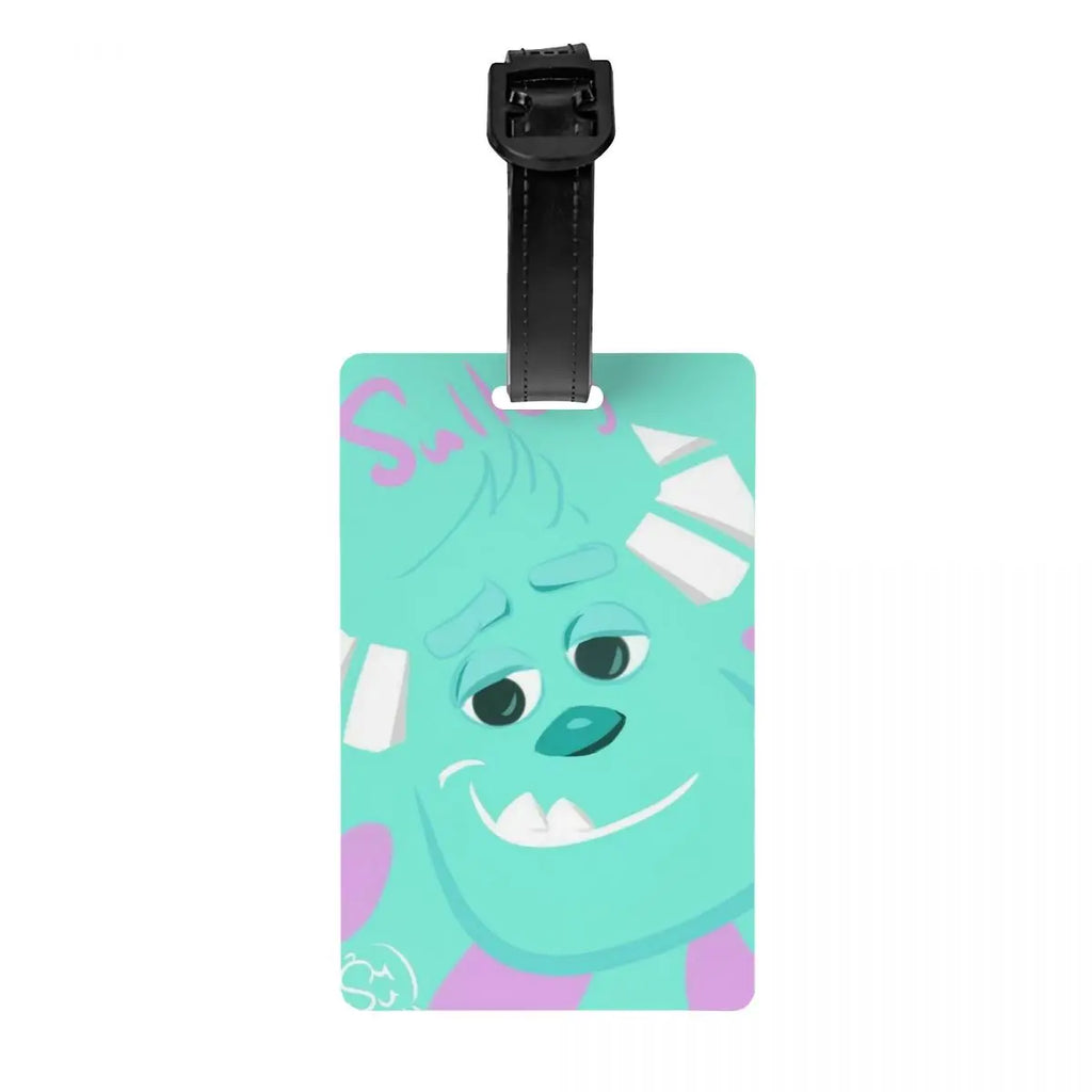 Custom M-Monsters Anime University Luggage Tag Travel Bag Suitcase Privacy Cover ID Label