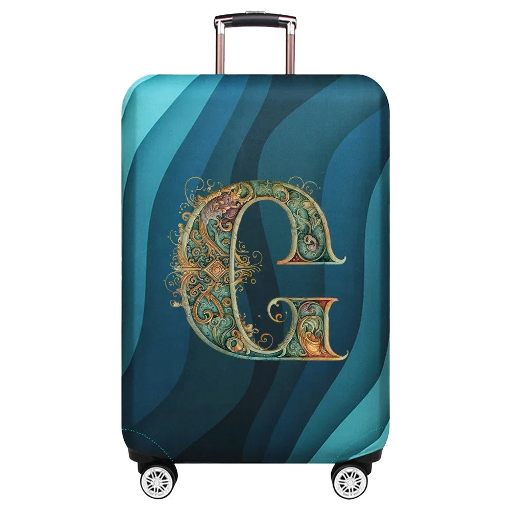 Luggage Cover Stretch Fabric Suitcase Protector Case Graphic Series Pull Rod Baggage Dust Case Covers for18-32 Inch Suitcase