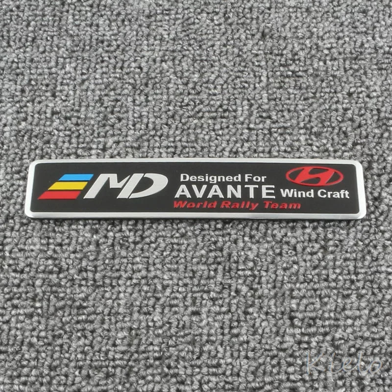 3D Aluminum Car Styling Stickers Body Trunk Decoration For Hyundai HB20 KONA i20 i10 IONIQ Elantra Palisade Sonata Grandeur