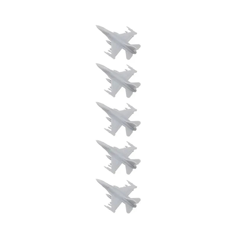 5PCS F-16C Fighting Falcon Resin Fighter Aircraft Battle-plane 1/2000 1/700 1/350 Length 6mm 21mm 42mm Mini Aeroplane Model