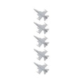 5PCS F-16C Fighting Falcon Resin Fighter Aircraft Battle-plane 1/2000 1/700 1/350 Length 6mm 21mm 42mm Mini Aeroplane Model